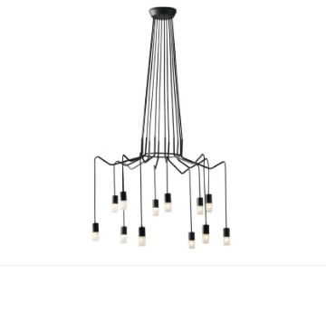 Immagine di Sospensione 12 Luci Spider Antracite Fan Europe