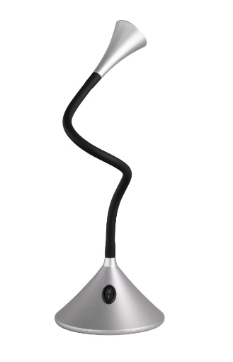 Lampada da Scrivania Led Viper Alluminio Con Pinza H35 cm Trio Lighting