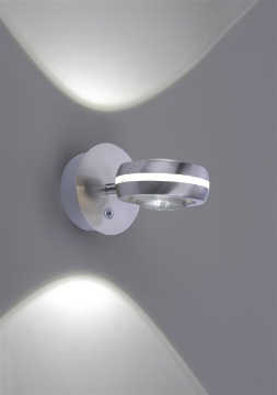 Immagine di Applique Vista Led Orientabile Dimmer Rgbw Tecnologia Wiz Nichel Trio Lighting