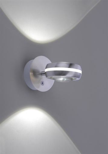 Immagine di Applique Vista Led Orientabile Dimmer Rgbw Tecnologia Wiz Nichel Trio Lighting