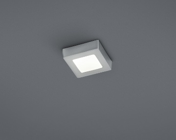 Immagine di Plafoniera Quadrata Zeus Led Nichel 12x12 cm Trio Lighting