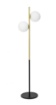 Immagine di Piantana Jugen Ottone 2xE27 Sfere Vetro H170 cm Miloox