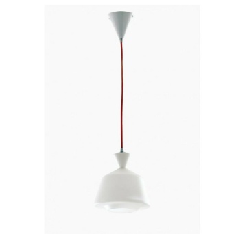 Immagine di Sospensione 1 Luce In Vetro Opale Bianco Sugar B Fan Europe