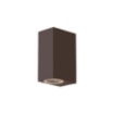 Immagine di Applique Esterno Corten Luce Sopra Sotto Led GU10 IP54 Qubo Intec
