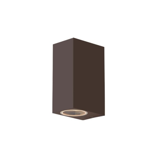 Immagine di Applique Esterno Corten Luce Sopra Sotto Led GU10 IP54 Qubo Intec