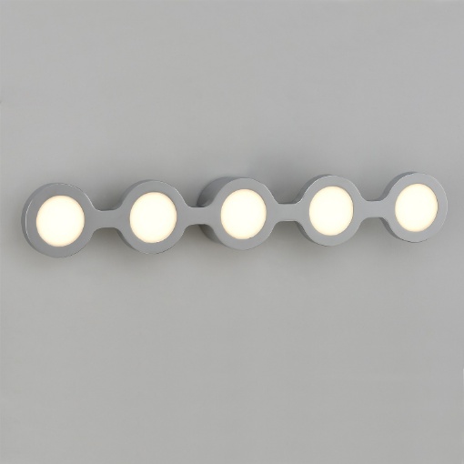 Immagine di Applique Specchio Bagno Abbi 5 Led Cromo L54 cm IP44 ACB