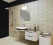 Immagine di Applique Da Specchio Cromo Led CCT 11w Aldo 35 cm IP44 ACB