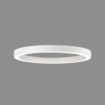 Immagine di Grande Plafoniera Anello Bianco Led 75w CCT Aliso Ø80 cm ACB