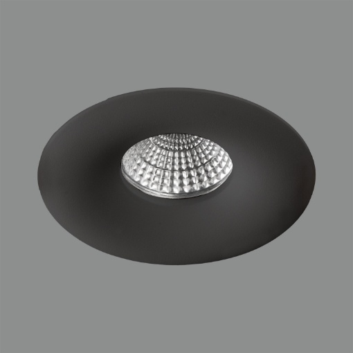 Immagine di Faretto Rotondo da Incasso GU10 Antea Nero 98mm ACB