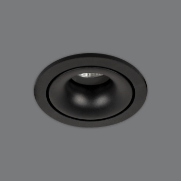Immagine di Faretto GU10 Nero da Incasso Rotondo Apex Ø10,5 cm ACB