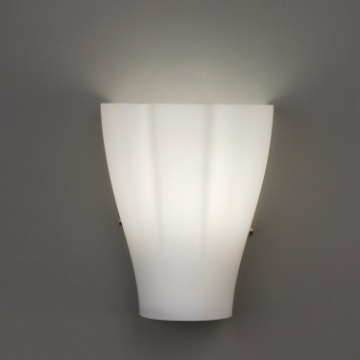 Immagine di Applique Bella Forma Conchiglia Vetro Bianco Opale 1xE27 ACB