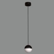 Immagine di Sospensione Comodino Custo Nero Sfera Led 5w Luce Calda ACB