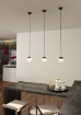 Immagine di Sospensione Comodino Custo Nero Sfera Led 5w Luce Calda ACB
