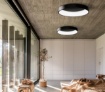 Immagine di Plafoniera Nera Soffitto Moderna Dilga Led 27w CCT Ø45 cm ACB