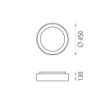 Immagine di Plafoniera Nera Soffitto Moderna Dilga Led 27w CCT Ø45 cm ACB