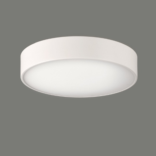 Immagine di Plafoniera Tonda Da Bagno Led 18w CCT Vetro Bianco Dins 26 cm IP44 ACB