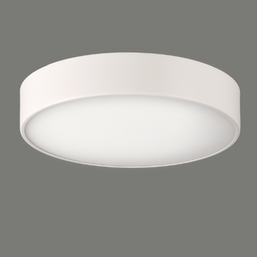 Immagine di Plafoniera Biemissione Per Bagno Bianca Vetro 32cm Dins 2xE27 IP44 ACB
