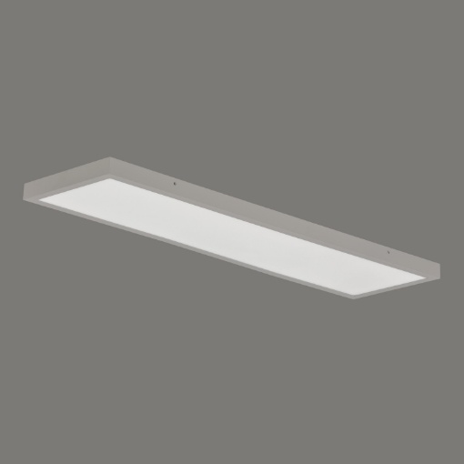 Immagine di Lampada Soffitto Dono Rettangolo Led 4000k Argento L120 cm ACB
