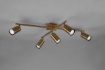 Immagine di Plafoniera Ottone Orientabile 5 Faretti Cilindro GU10 Marley Trio