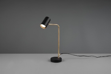 Immagine di Lumetto Moderno Orientabile Marley Ottone Nero Trio Lighting