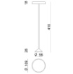 Immagine di Paletto Da Giarcino Led Pistillo Marrone H41 cm Decòrative