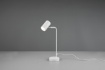 Immagine di Lampada Da Tavolo Sottile Marley Luce Orientabile Cilindro Bianco Trio Lighting