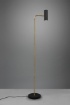 Immagine di Piantana Marley Ottone Nero Con Luce Direzionabile 151 cm Trio Lighting