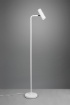 Immagine di Piantana Moderna Sottile Con Faretto Orientabile Bianco Marley Trio Lighting
