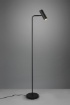 Immagine di Piantana Nera Sottile Luce Orientabile Led GU10 Marley Trio Lighting
