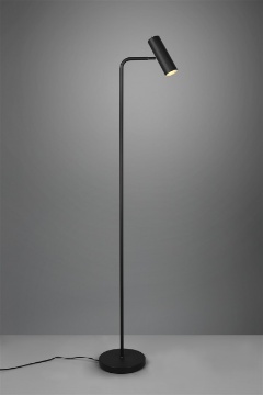 Immagine di Piantana Nera Sottile Luce Orientabile Led GU10 Marley Trio Lighting