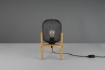 Immagine di Lumetto Calimero 1xE27 Treppiedi Legno Paralume Rete Metallica Trio Lighting