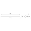 Immagine di Applique Da Bagno Attacco Specchio Dustin Led 4000k Cromo L80 cm IP44 ACB