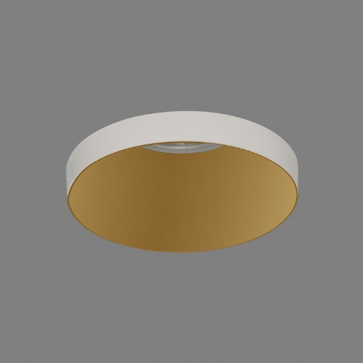 Immagine di Faretto per Incasso Einar GU10 Bianco e Oro Ø8,2 cm ACB