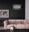 Immagine di Applique Lineare Stondata Bianca 43cm Biemissione Led CCT Gala ACB
