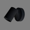 Immagine di Applique Luce Lettura Nera con Faretto Spot GU10 Orientabile Gina ACB