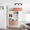 Immagine di Lampada a Soffitto Gina Nero 3 Faretti GU10 Orientabili L60 cm ACB