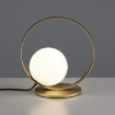 Immagine di Abat Jour Halo Anello Oro Con Sfera Vetro Bianca Led CCT 2700k 3000k ACB