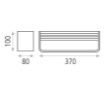 Immagine di Applique Bianca Icon 37cm Biemissione Led CCT 21w ACB
