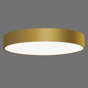 Immagine di Plafoniera Led Rotonda 80 cm Isia Oro 67w CCT ACB