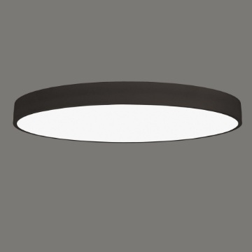 Immagine di Grande Plafoniera Rotonda Isia Nero 100 cm Led 126w CCT ACB