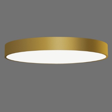 Immagine di Grande Plafoniera Rotonda Oro Isia 100 cm Led 126w CCT ACB