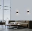 Immagine di Applique Compatta IP65 Led 11w Biemissione Kowa Nero ACB