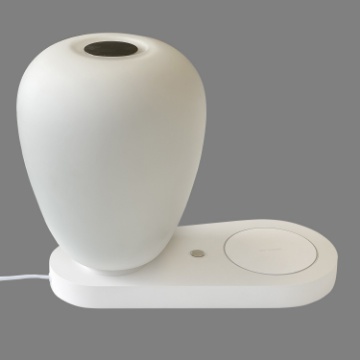 Immagine di Lampada da Comodino Moderna Like 1xE27 Vetro Opale e Ricarica Wireless ACB