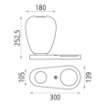 Immagine di Lampada da Comodino Moderna Like 1xE27 Vetro Opale e Ricarica Wireless ACB