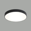 Immagine di Plafoniera Nera Sottile London 40cm Led 22w CCT Switch ACB