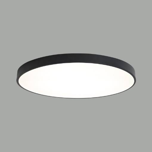 Immagine di Plafoniera Piatta London Nero 80 cm Led 70w CCT ACB