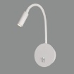 Immagine di Applique Bianca Lyon Spot Led Braccio Orientabile ACB