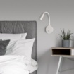 Immagine di Faretto Bianco Snodabile Luce Da Comodino Led 3000k Lyon ACB