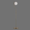 Immagine di Piantana Oro Antico Maui 145 cm Con Sfera Vetro Bianco ACB