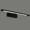 Immagine di Applique Lineare Da Specchio 45cm Menorca Nero Led CCT IP44 ACB
